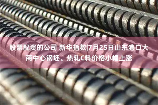 股票配资的公司 新华指数|7月25日山东港口大商中心钢坯、热轧C料价格小幅上涨